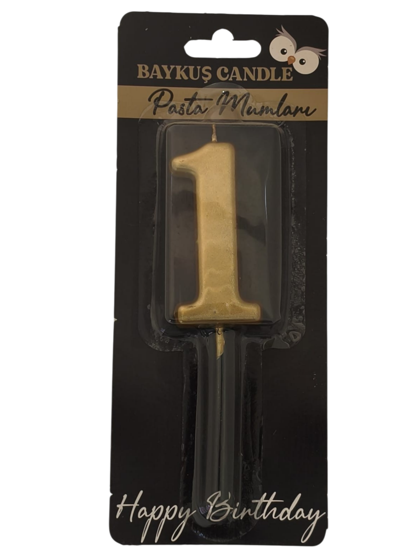 24 ' LÜ 7 CM RAKAM MUM GOLD 1