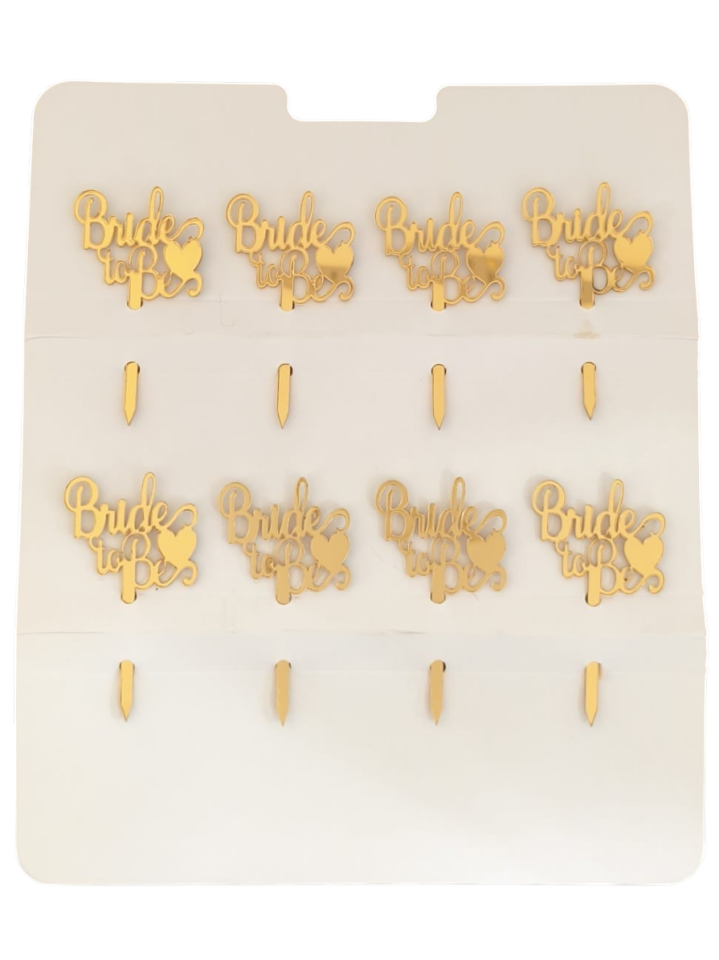 8'Lİ PLEKSİ KÜRDAN BRİDE TOBE GOLD