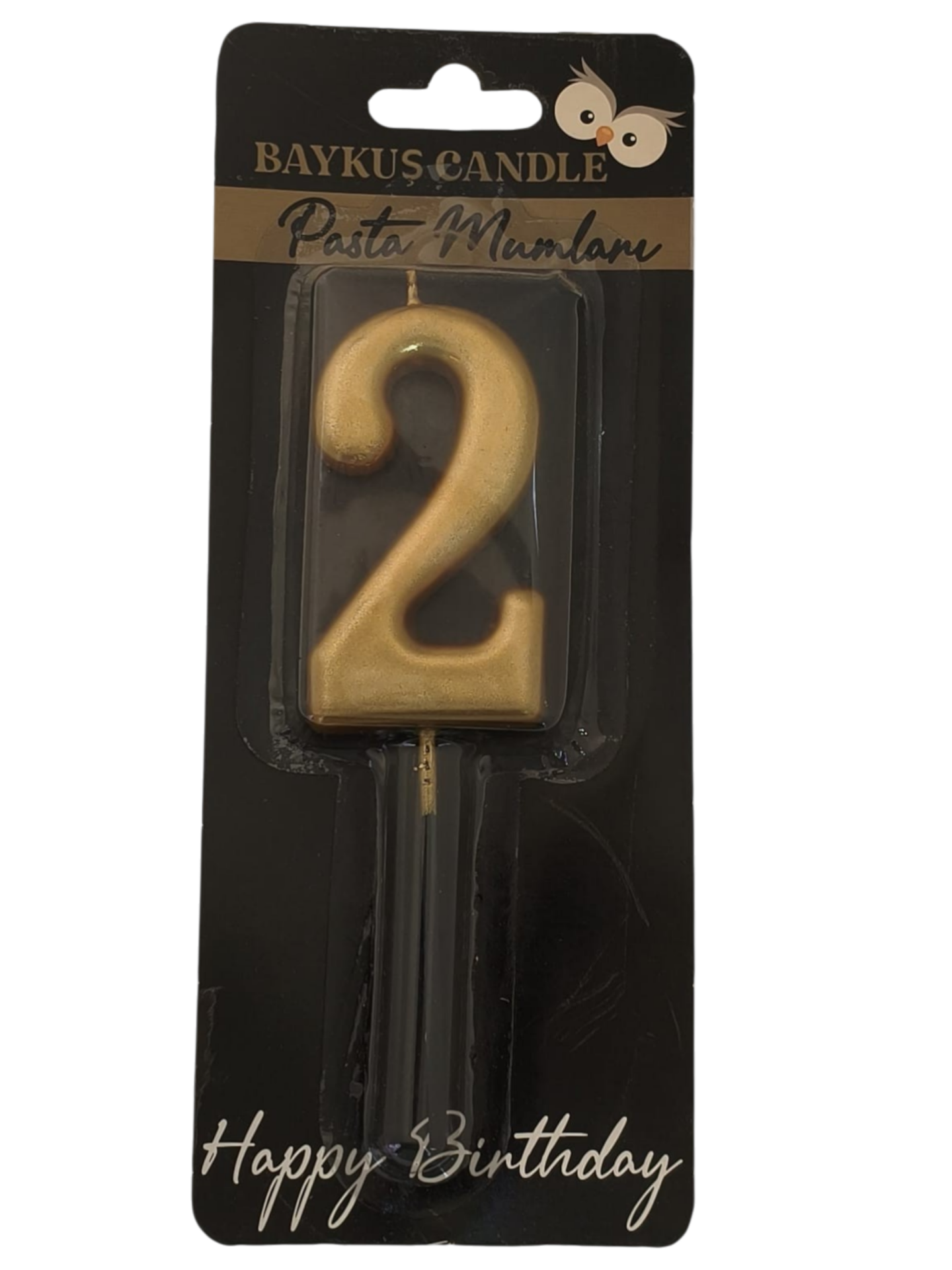 24 ' LÜ 7 CM RAKAM MUM GOLD 2