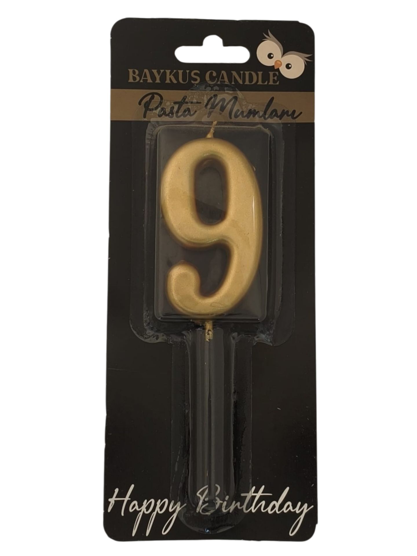 24 ' LÜ 7 CM RAKAM MUM GOLD 9