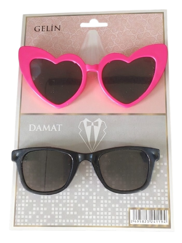 GELİN & DAMAT GÖZLÜK SET FUŞYA
