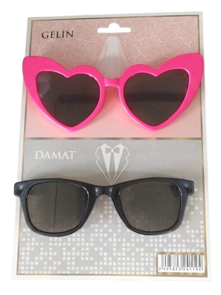 GELİN & DAMAT GÖZLÜK SET FUŞYA