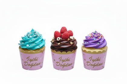 25Lİ CUPCAKE İYİKİ DOĞDUN PEMBE