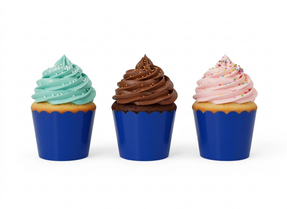 25Lİ CUPCAKE LACİVERT