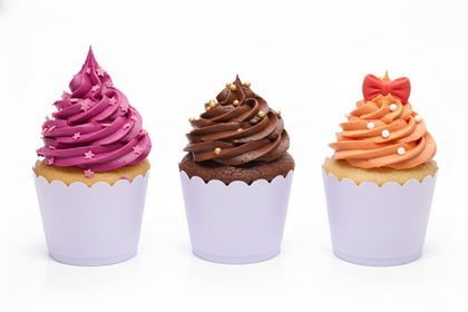 25Lİ CUPCAKE MAKARON LİLA