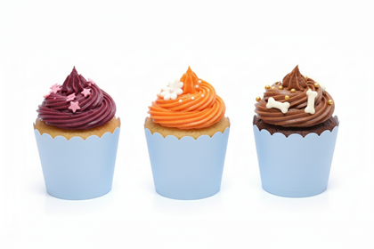 25Lİ CUPCAKE MAKARON MAVİ