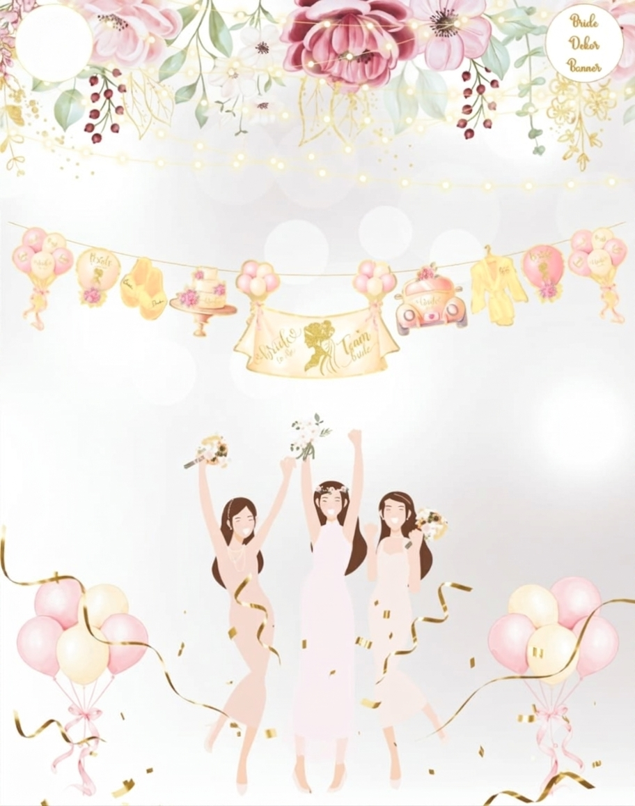 BRİDE DEKORATİF BANNER