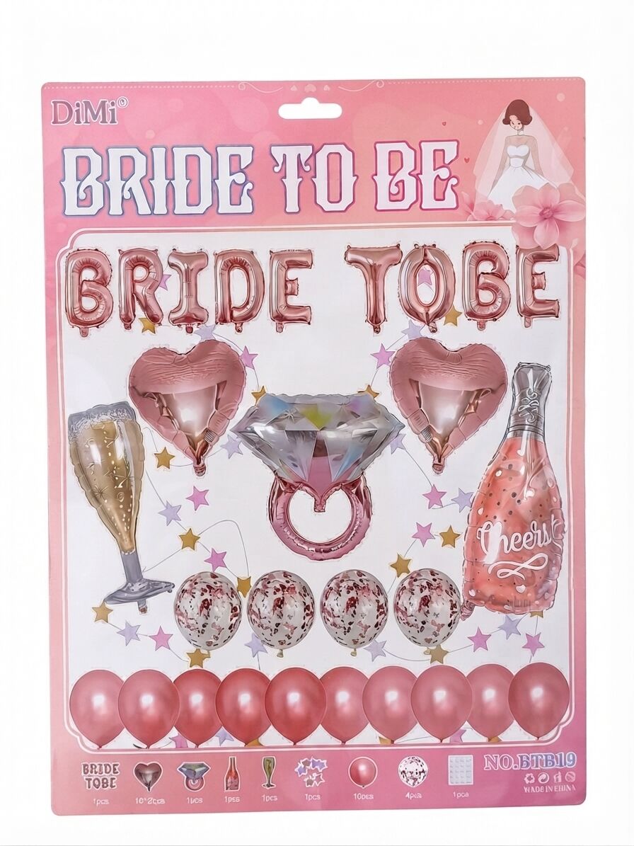 BRİDE SET BALON PÜSKÜLLÜ FOLYO