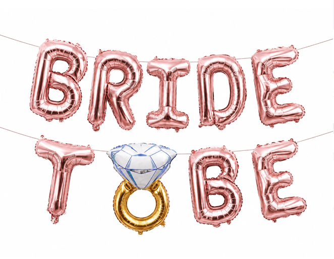BRİDE TOBE SET BALON YÜZÜKLÜ ROSE
