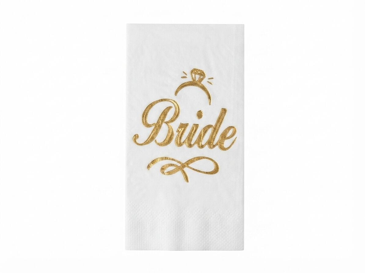 BRİDE YALDIZLI PEÇETE GOLD 10' LU