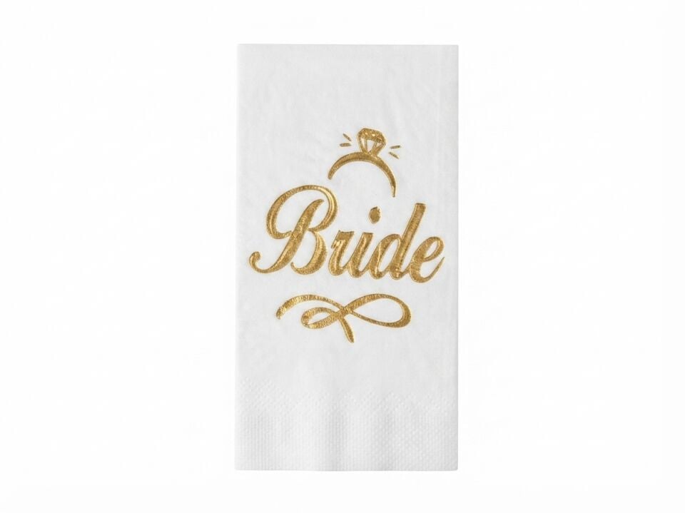 BRİDE YALDIZLI PEÇETE GOLD 10' LU