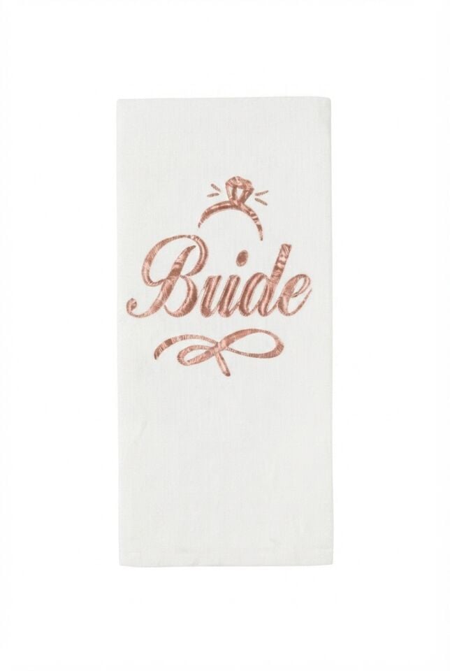 BRİDE YALDIZLI PEÇETE ROSE 10' LU