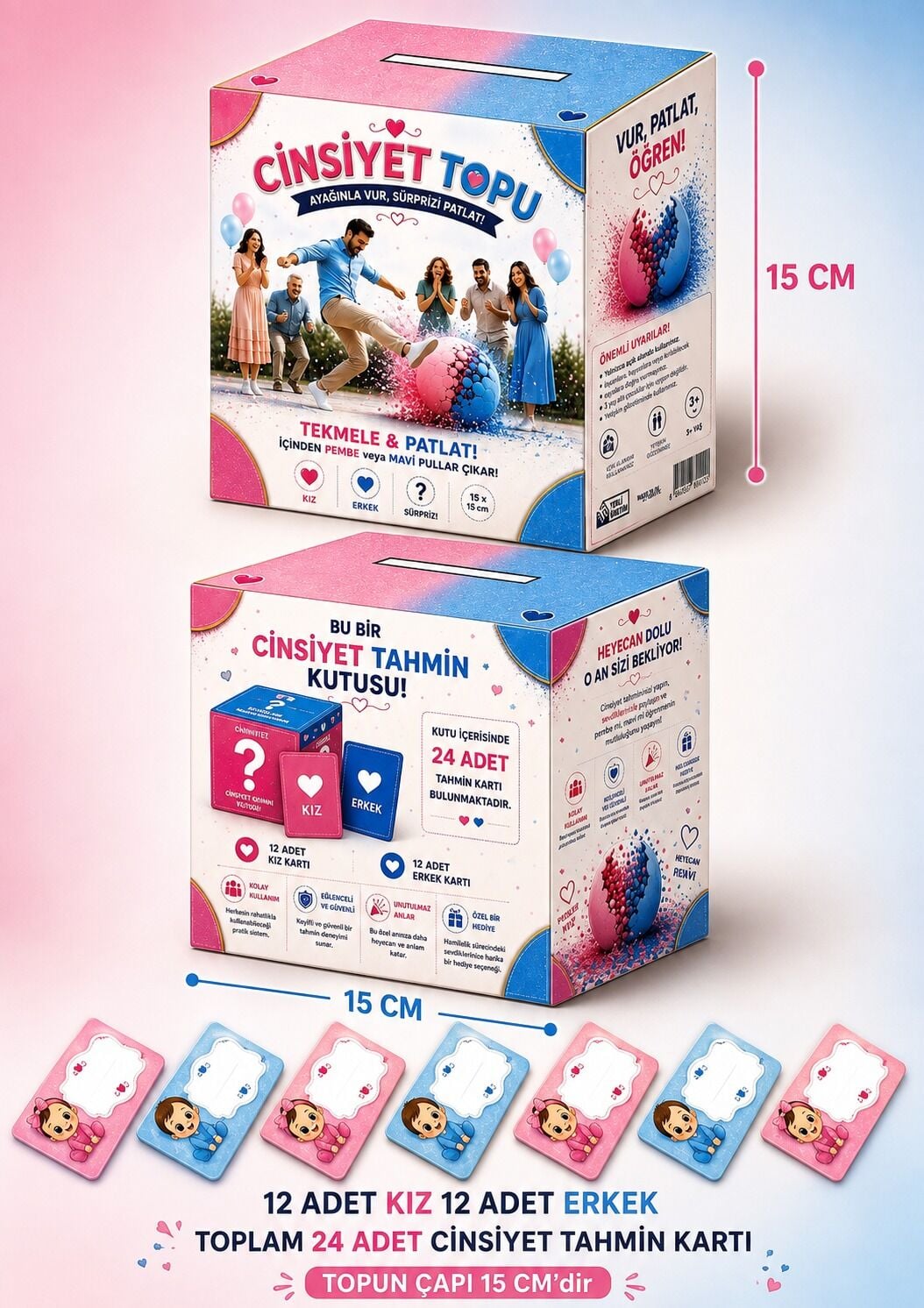 CİNSİYET TAHMİN KUTUSU & CİNSİYET TOPU KIZ