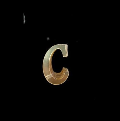 4 CM PLEKSİ HARF ( 20'Lİ) C GOLD