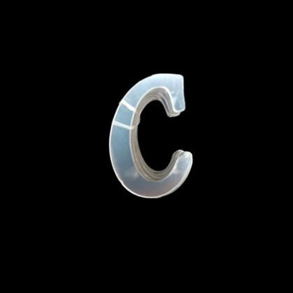 4 CM PLEKSİ HARF ( 20'Lİ) C GÜMÜŞ