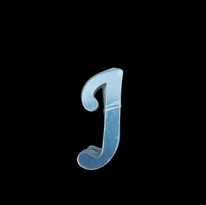 4 CM PLEKSİ HARF (20'li) J GÜMÜŞ