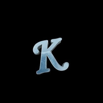 4 CM PLEKSİ HARF (20'li) K GÜMÜŞ