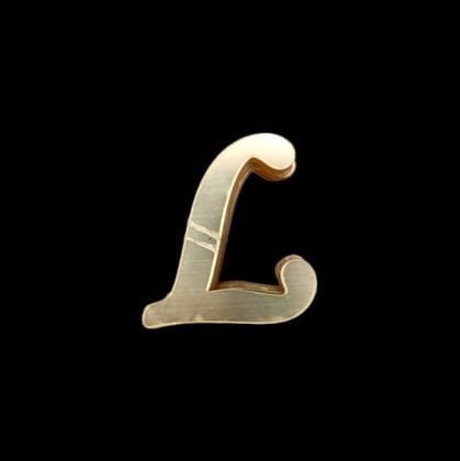 4 CM PLEKSİ HARF (20'li) L GOLD