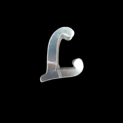 4 CM PLEKSİ HARF (20'li) L GÜMÜŞ