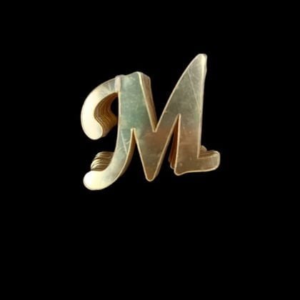 4 CM PLEKSİ HARF (20'li) M GOLD