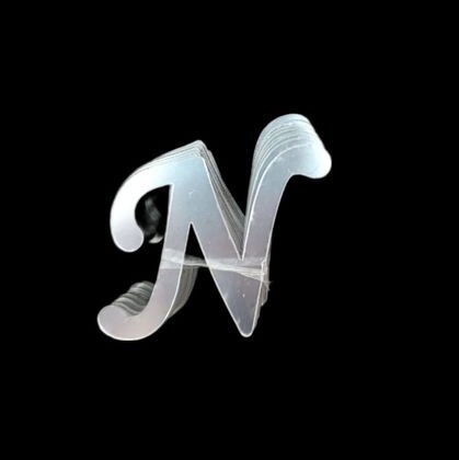 4 CM PLEKSİ HARF (20'li) N GÜMÜŞ