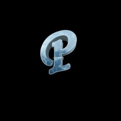 4 CM PLEKSİ HARF (20'li) P GÜMÜŞ