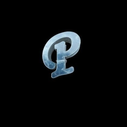 4 CM PLEKSİ HARF (20'li) P GÜMÜŞ