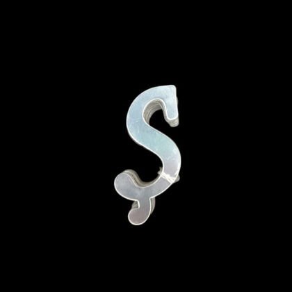 4 CM PLEKSİ HARF (20'li) Ş GÜMÜŞ