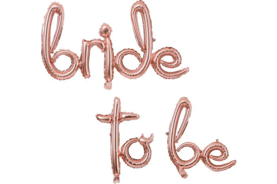 FOLYO BALON EL YAZILI BRIDE TO BE ROSE