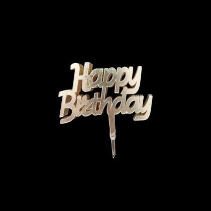 AHŞAP STAND YEDEK YAZI (10'LU) HAPPY GOLD