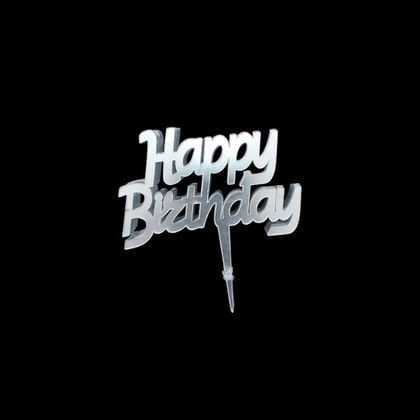 AHŞAP STAND YEDEK YAZI (10'LU) HAPPY GÜMÜŞ