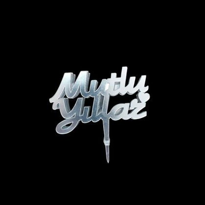 AHŞAP STAND YEDEK YAZI (10'LU) MUTLU YILLAR  GÜMÜŞ