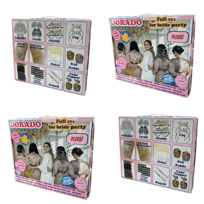 BRİDE FULL SET BEYAZA GÜMÜŞ