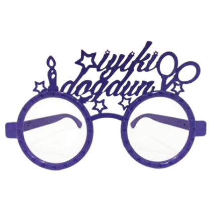 RENKLİ MİKA GÖZLÜK İYİKİ DOĞDUN LİLA