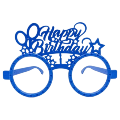 RENKLİ MİKA GÖZLÜK HAPPY BİRTHDAY MAVİ