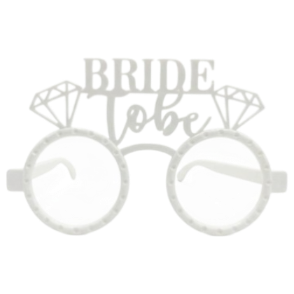 RENKLİ MİKA GÖZLÜK BRİDE TOBE BEYAZ