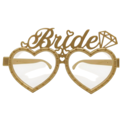 RENKLİ MİKA GÖZLÜK BRİDE GOLD