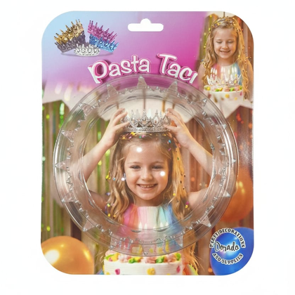 KUTULU PASTA ÜSTÜ TAÇ GÜMÜŞ