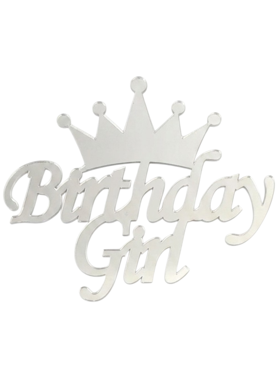 JİLETİN BİRTHDAY GİRL GÜMÜŞ PASTA ÖNÜ