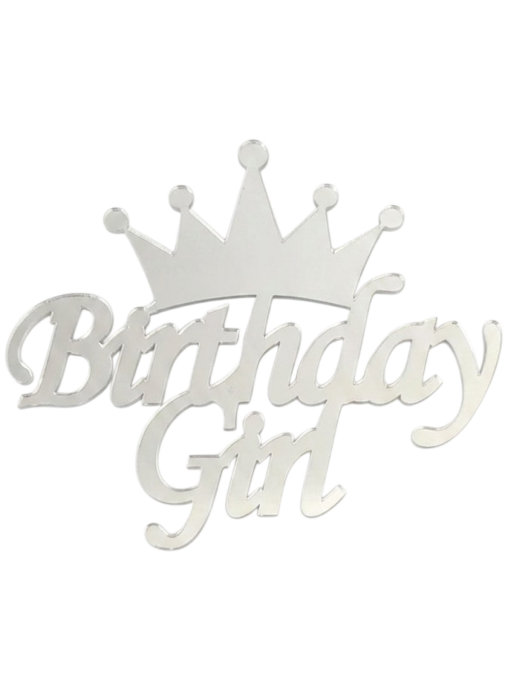 JİLETİN BİRTHDAY GİRL GÜMÜŞ PASTA ÖNÜ