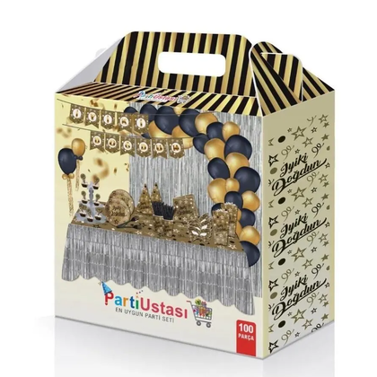 GOLD KONSEPT İYİ Kİ DOĞDUN 100 PARÇA FULL SET